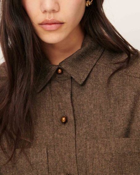 BLOUSE THEOWOOL WARM STONE ~ SESSUN