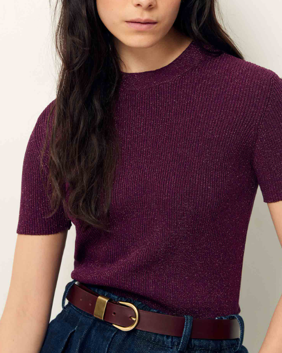 CEINTURE MILOA BURGUNDY ~ SESSUN