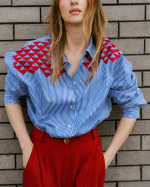 CHEMISE WYOMING M SIOU INDIGO ~ TINSELS