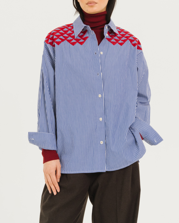 CHEMISE WYOMING M SIOU INDIGO ~ TINSELS