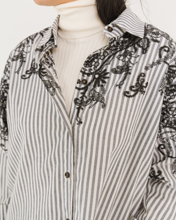 CHEMISE WYOMING INDIE NOIR ~ TINSELS